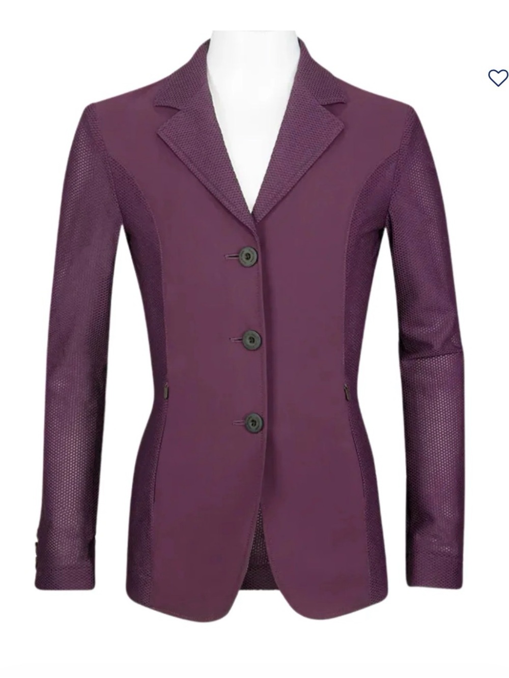 RJ Classics Harmony Mesh Show Jacket | Children’s 14R | Plum | Never Worn